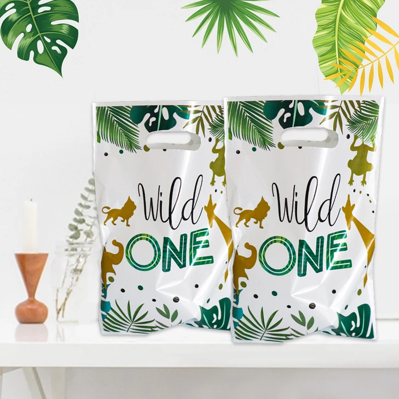 

10pcs animal candy box gift bag Woodland jungle Safari theme 1st first boy Wild one Birthday party Baby Shower decoration favor