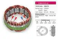

10271 c STATOR type 24V 50A CHAMPION NQR turquoise single outlet for