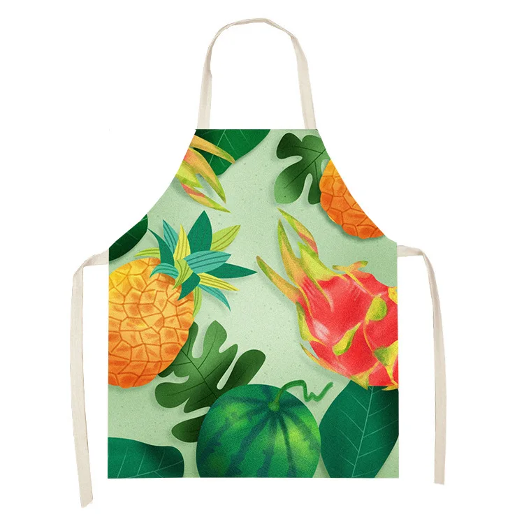 

Фартук Кухонный цветной с клубничным узором, без рукавов