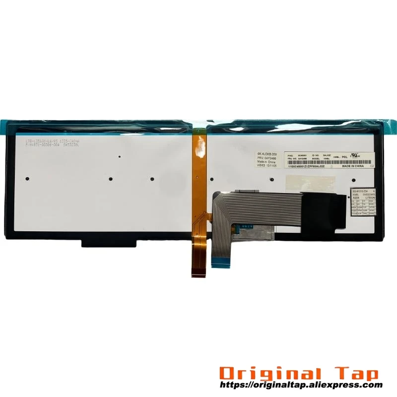 Клавиатура NL с голландской подсветкой для Lenovo Thinkpad T540p W540 W541 T550 W550s T560 P50s 04Y2406 04Y2484