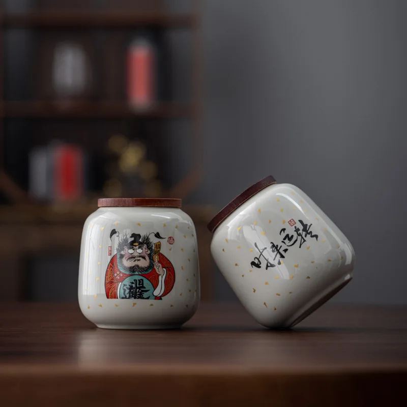 Zhong Kui Чайная банка Керамическая герметичная Маленькая упаковочная продукция для