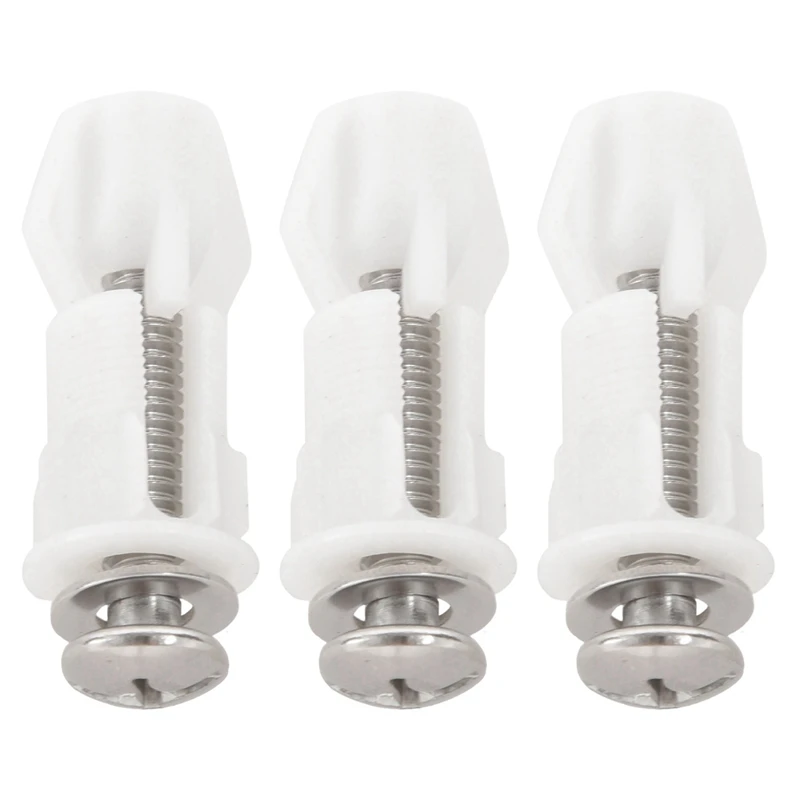 

Hot SV-Toilet Seat Hinges Screws WC Hole Fixing Easy Installation 6 Pack