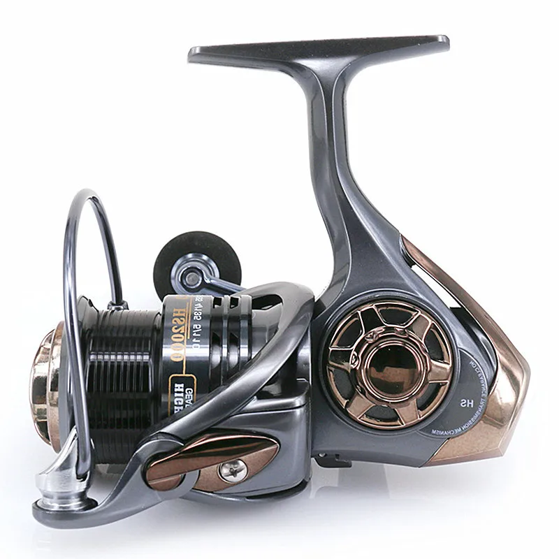 

Металлическая катушка для спиннинга 2022 H 2000H 3000H, высокоскоростная полностью Металлическая катушка спиннинга 7,1: 1 + металлический рокер и дер...