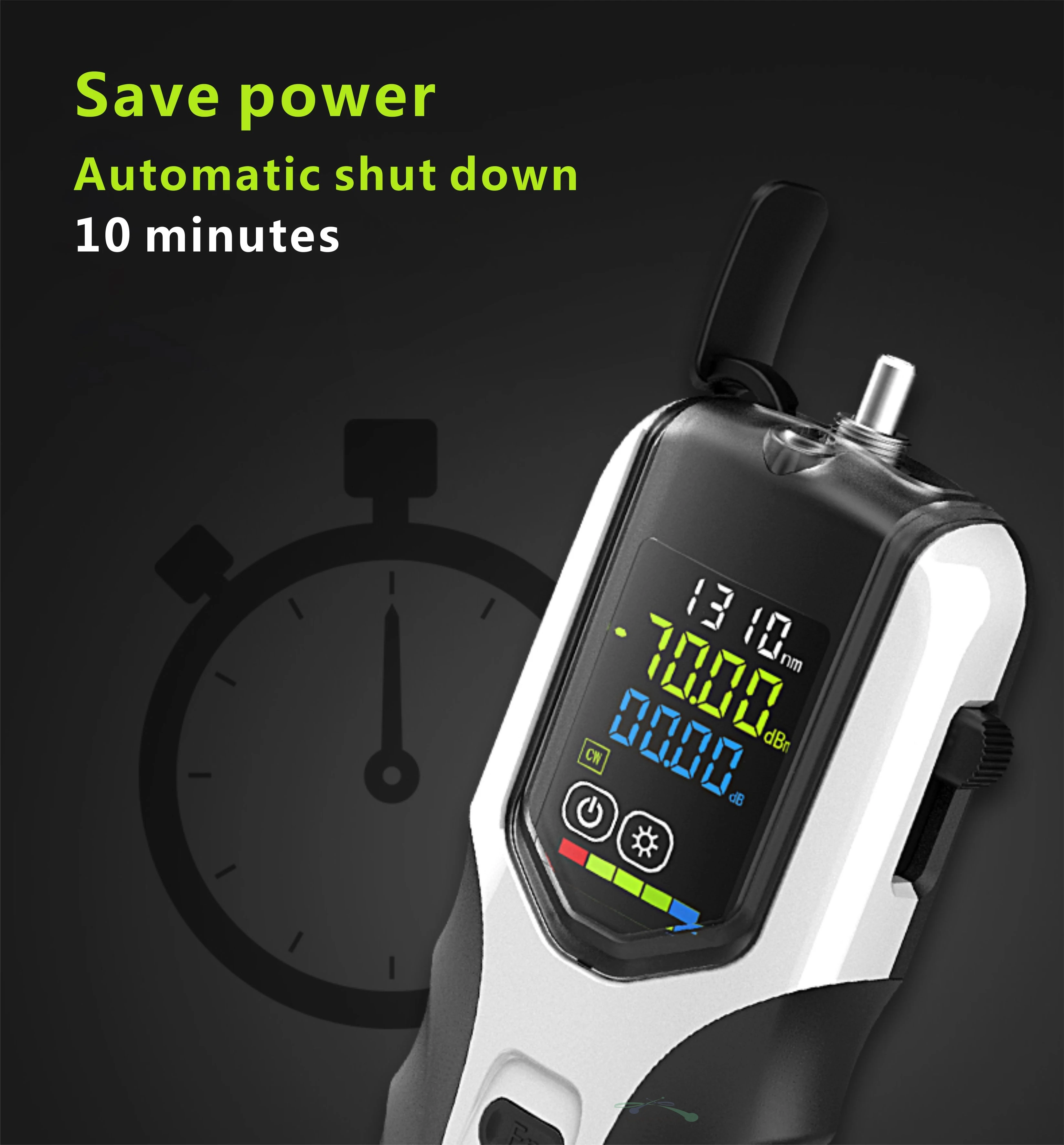 Free Shipping  High Precision Rechargeable Battery Optical Power Meter G7 Color LCD Screen With Flash Light Tester Light Meter