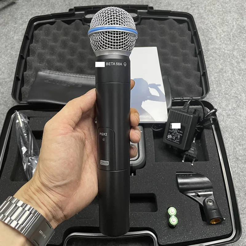 Фото Микрофон PGX24 BETA58A, упаковка в пластиковой коробке, от одного до одного, беспроводной микрофон, беспроводной микрофон №4