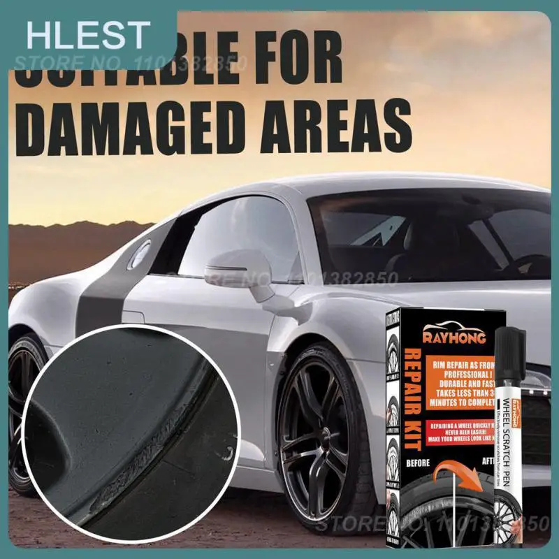 

Wheel Hub Scratch Repair Pen Non Toxic Waterproof Fix Mend Remover Durable Effective Portable Car Scratch Repair Remover