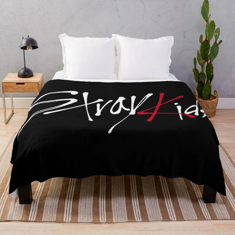 

Stray Kids logo Throw Blanket Fleece Bkanket