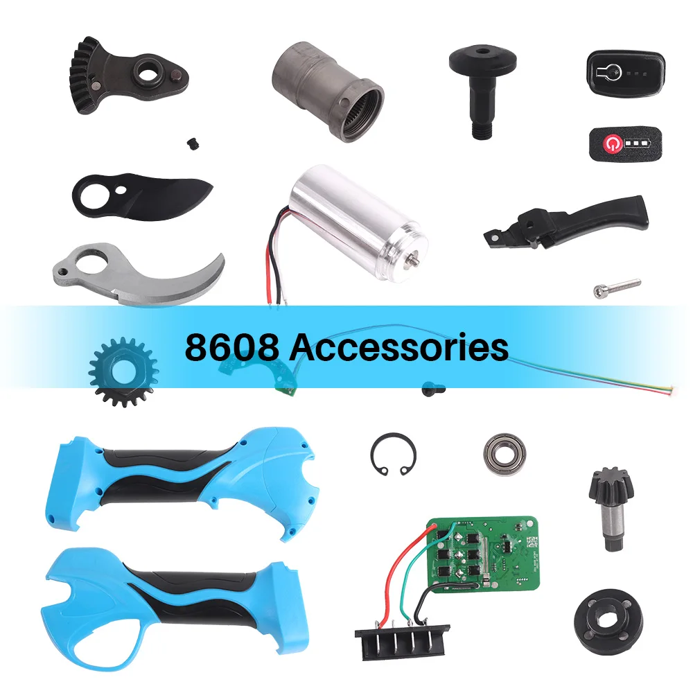 

Parts for 4.0cm Electric Pruning Scissors WS 8605 Accessories Blade Battery Charger Board Case Motor WS-8608 32mm
