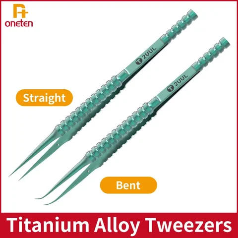 2UUL Пинцет для отпечатков пальцев из титанового сплава ультра точный для iPhone материнской платы прыгающий провод инструмент для ремонта ID линии
