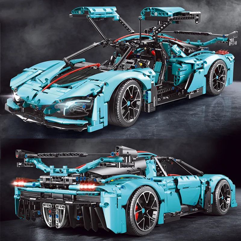 

Технический Супер спортивный автомобиль RC автомобиль Lamborghinied Bugatties строительные блоки скоростные гоночные детские рождественские подарки