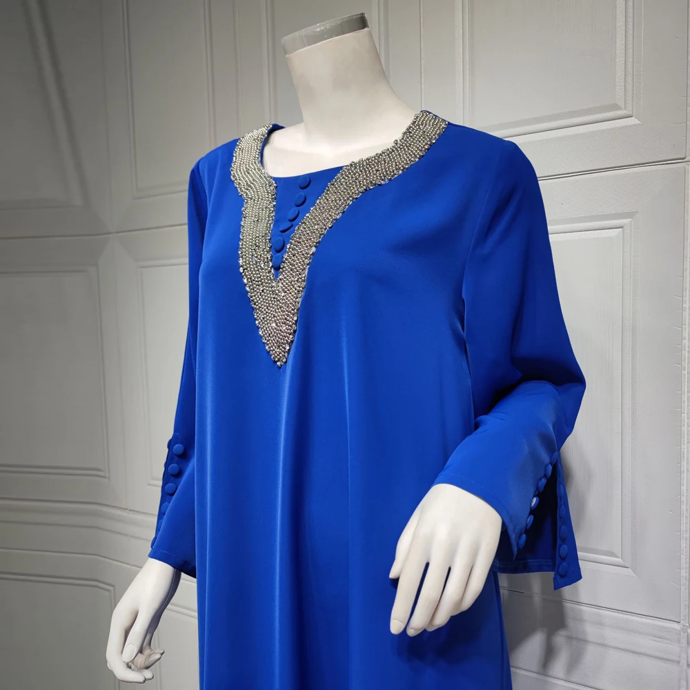 Muslim Kaftan Abaya Dress Kimono Women Dubai Turkish African Boubou Islamic Clothing Arabic Dresses Jelaba Femme Musulman