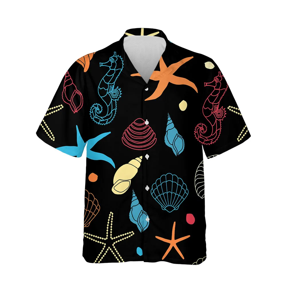 Jumeast New 3D Summer Mens Hawaiian Shirt Short Sleeve  Festival Clothing Beach Blouses Streetwear Comfortable Fashion Men Shirt