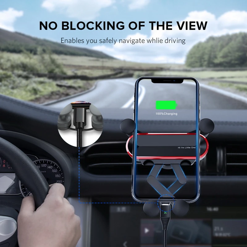 

Phone Holder for Xiaomi Iphone 12 Pro Max Samsung Gravity Auto Bracket Smartphone Stand Telephone Support Car Accessories