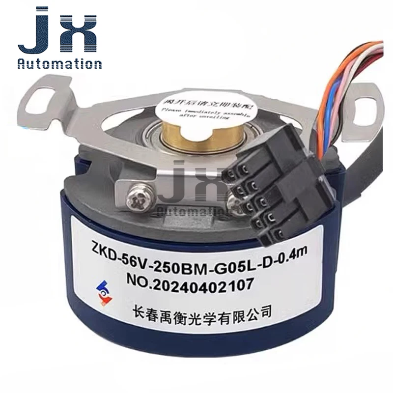 Фото Оригинальный инкрементальный решетчатый ротационный энкодер Yuheng AC Servo Spindle ZKD-56V-250BM-G05L-D-0.4m с разъемом. №1