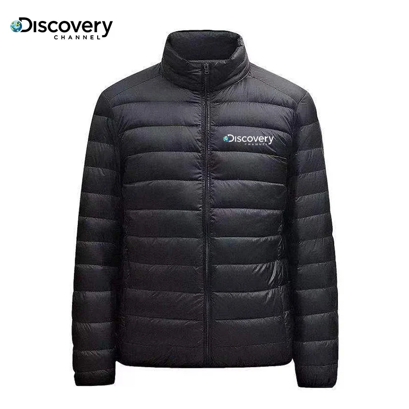 Autumn/winter Light Down Padded Jacket Men's Fashion Stand-up Collar Short Coat Large Slim Coat Men's Light Down Jacket