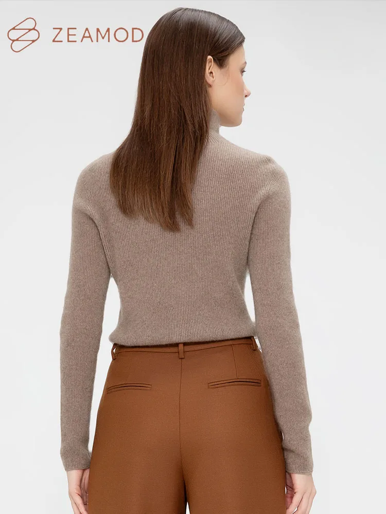ZEAMOD осень/зима 2024 женский сексуальный однотонный кашемировый тканевый