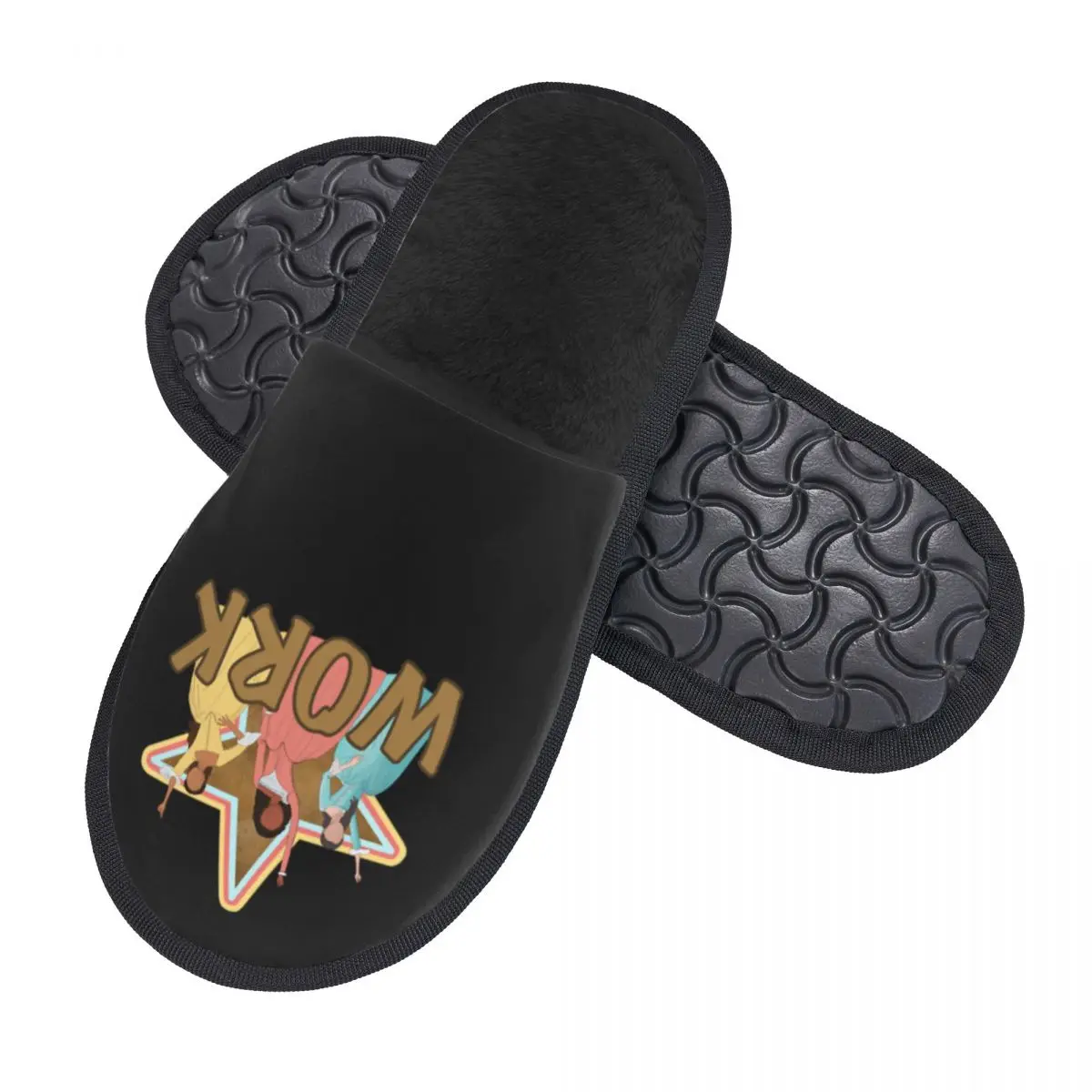 Работа со звездами Racerback пушистые Тапочки