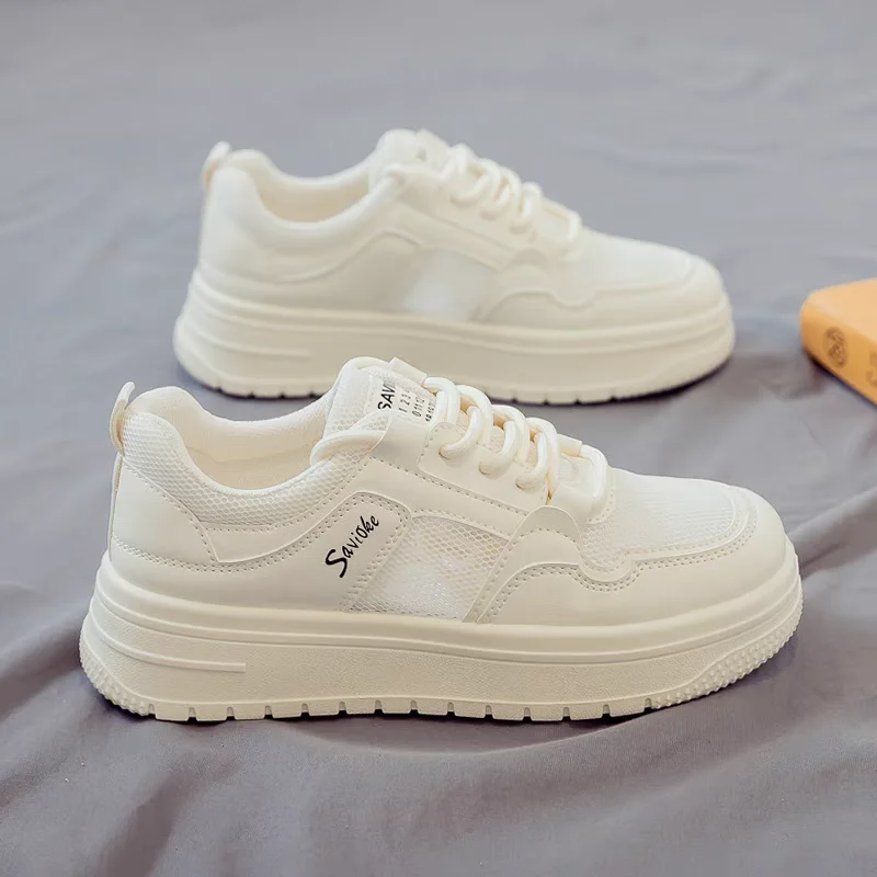 Модная обувь на каждый день 2024 летняя сетчатая дышащая универсальная Новая Белая