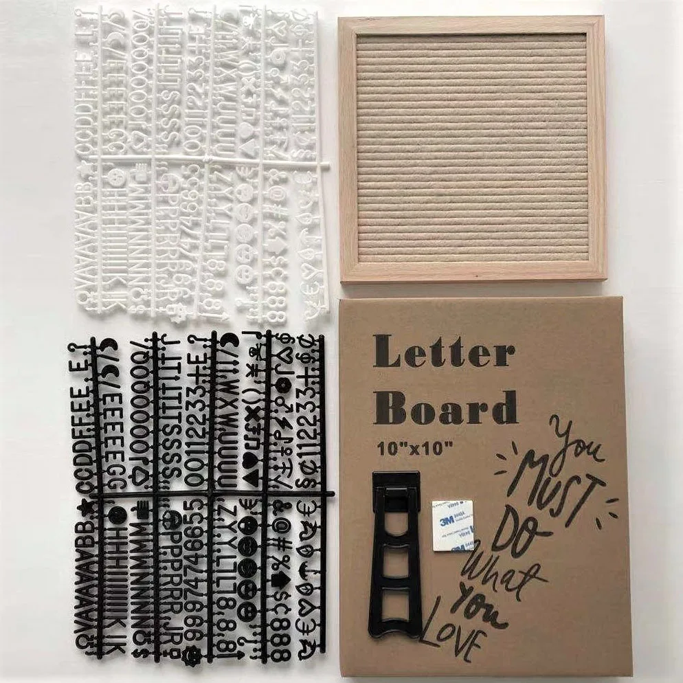 

Деревянные фетровые доски с буквами 10x10