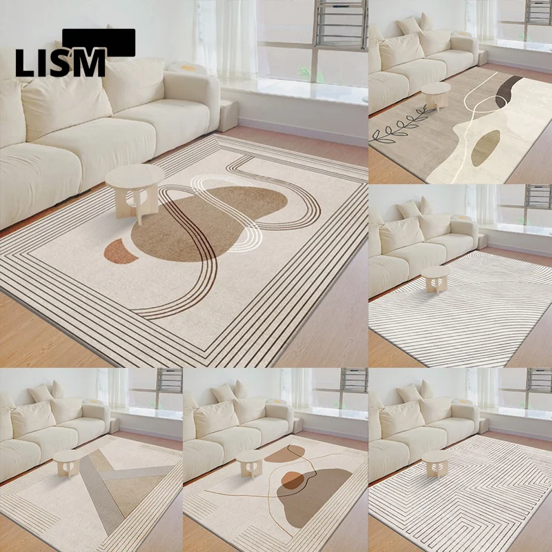 

Modern Minimalist Carpet Thickened Nonslip Large Area Rug Living Room Decorative Bedroom Mat Dirtresistant And Easy Care Rugs