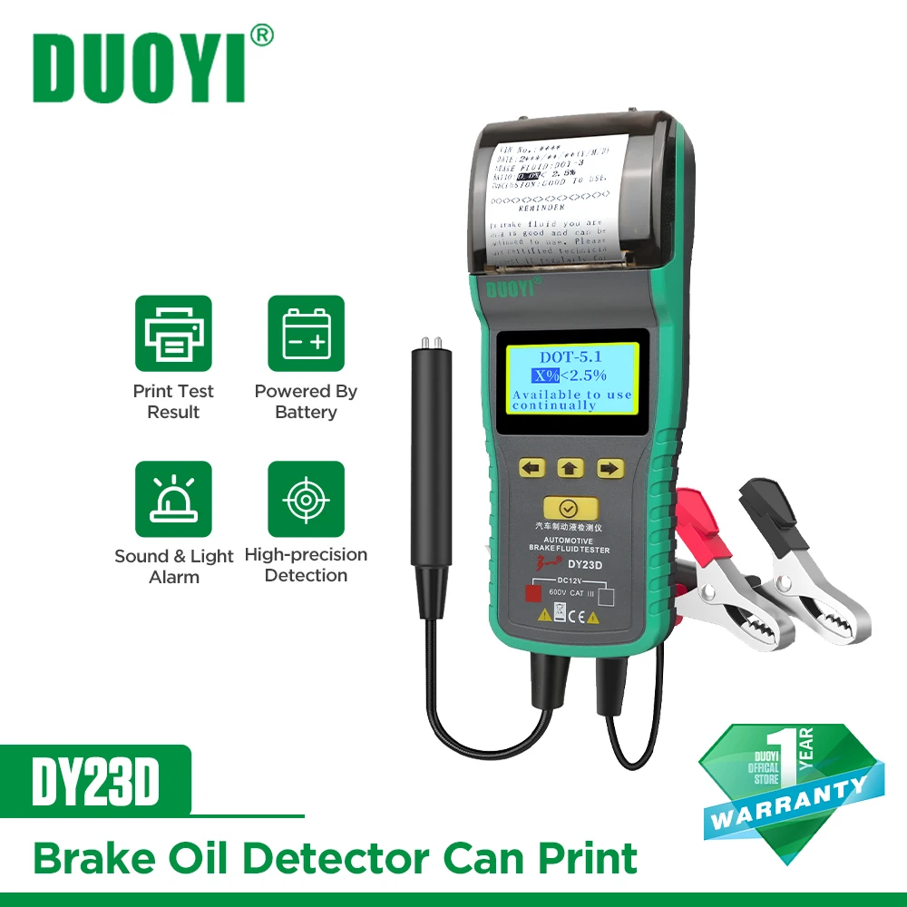 Автомобильный тестер тормозной жидкости DUOYI DY23D для DOT3/ DOT4 ...