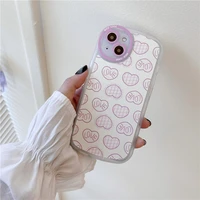 fashion love heart phone case for iphone 12 13 11 pro max xr x xs max 7 8 plus 12 13 mini 11 candy color back cover bumper