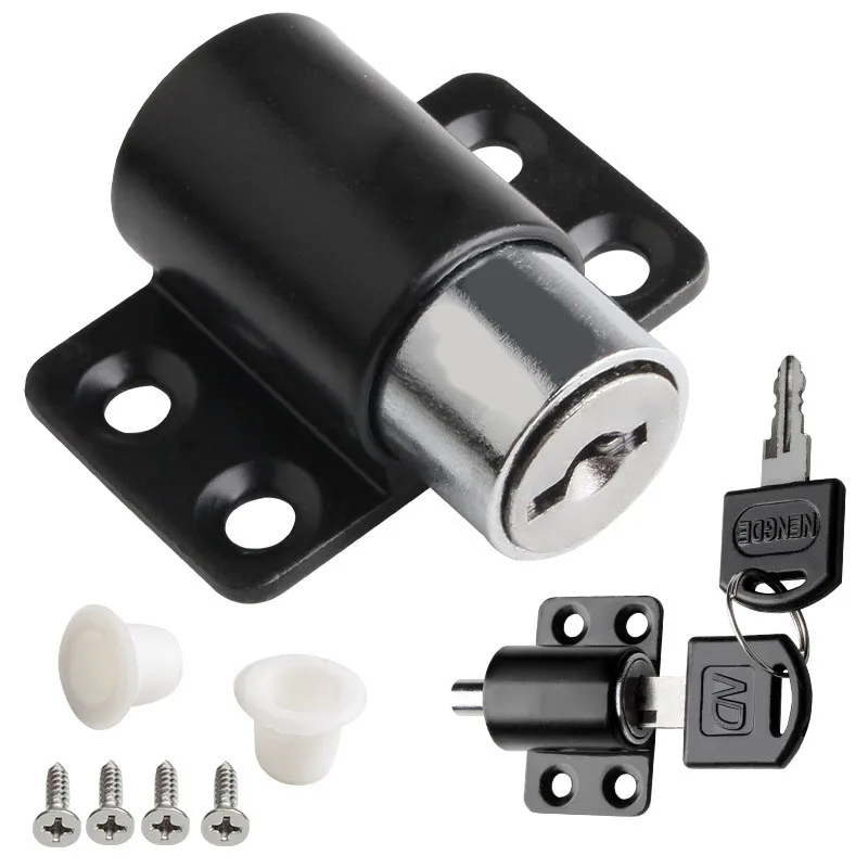 

Sliding Window Patio Screw Door Lock Key Push Baby Child Safety Protection Antitheft Door Window Security Lock Catches hardware