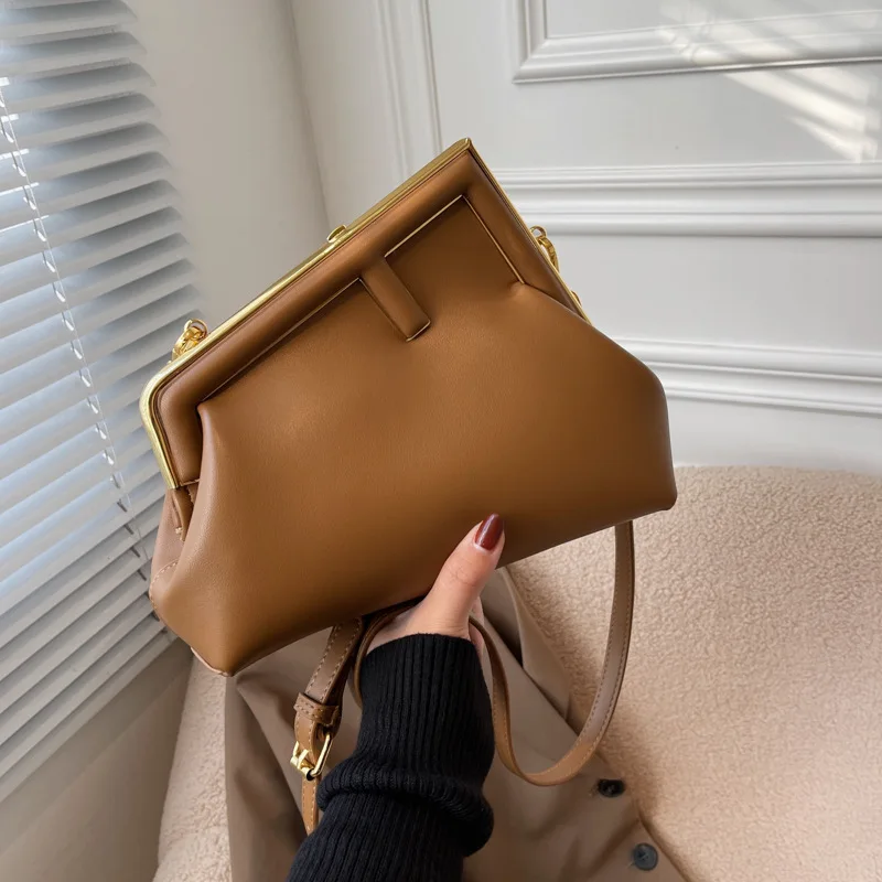 

Новинка 2023, винтажные сумки для женщин, кожаный чехол, сумка через плечо, Высококачественная роскошная сумка, модная Маленькая женская сумка на плечо