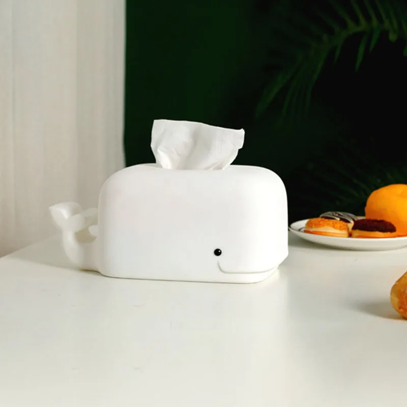 

Милая коробка для хранения салфеток с Китом, держатель для телефона, многофункциональный органайзер для силиконовых салфеток для кухни, го...