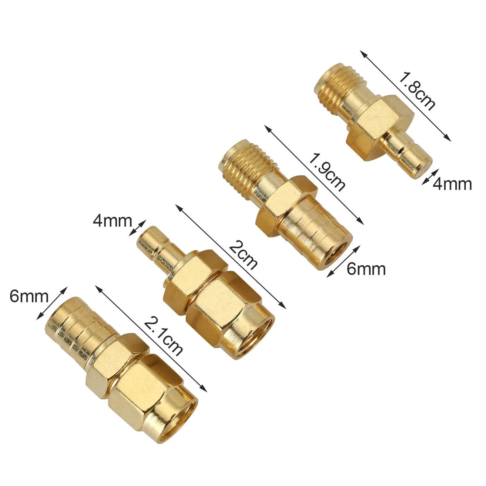 

Car Antenna SMA Adapter Antennas Coaxial Cable Converter DAB 4pcs/Set For Amateur HTs Golden HF VHF/UHF Antenna