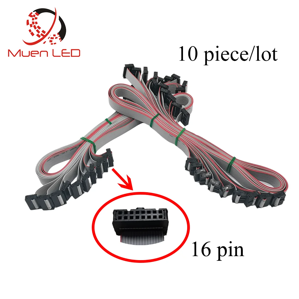 

MUEN LED 16pin Плоские ленточные кабели для светодиодного дисплея 20-100см