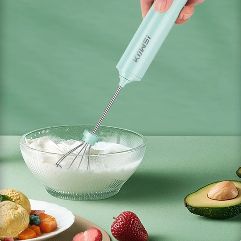 D0AB Electric Egg Beater мини-микшерный смеситель 2 Pcs смешивающие стержни перезаряжаемые