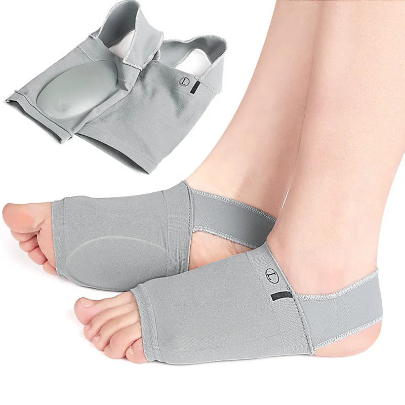 

New Arch Support Foot Pad Foot Care Flat Feet Insoles Relieve Pain Plantar Fasciitis Heel Spurs Strap 1Pair Foot Orthotic