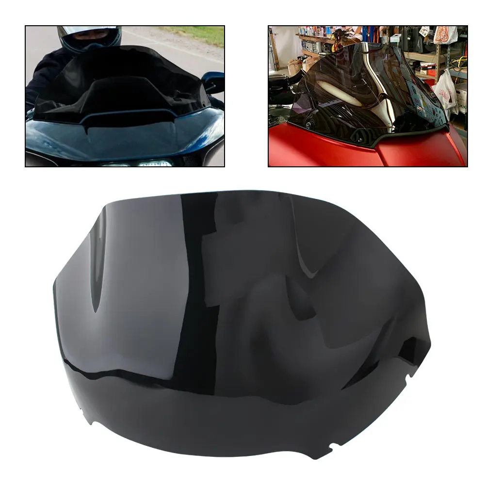 Фото Совершенно новые ветровые стекла 13,5 дюймов, подходящие для Rley-Davidson Road Glide Cvo/Se Limited Special St Ultra 1998–2023, черные ветрозащитные дефлекторы. №1