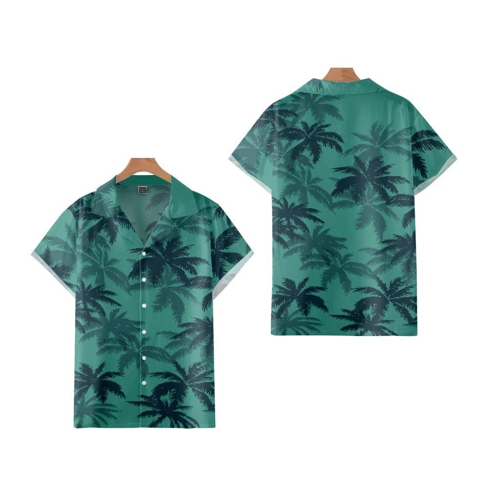 

Summer New Men's Shirt Game Character Same Style Short Sleeve Cuban Oversize Hawaiian 3D Print Holiday Vacation