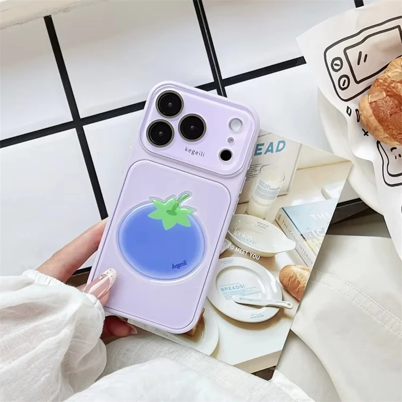Милый 3D-чехол для телефона с фруктовым принтом для iPhone 17 16 15 14 13 12 Pro Max в корейском стиле с узорами груши, апельсина, гуавы, лимона, черники. (art.: 3920dce9df05b) - 3920dce9df05b