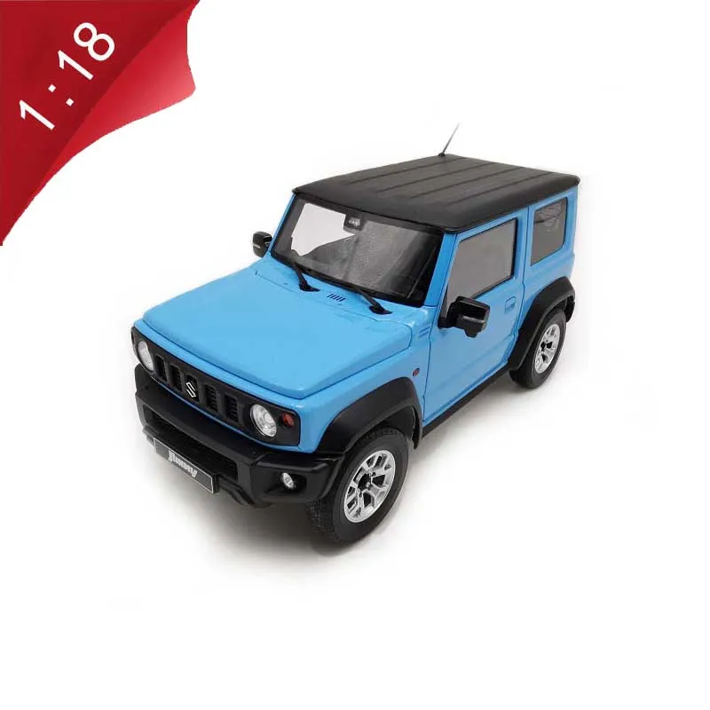 

Литой Сплав 1:18 Suzuki Jimny модель автомобиля внедорожник модель автомобиля из сплава синий темно-зеленый орнамент коллекционный подарок диспле...