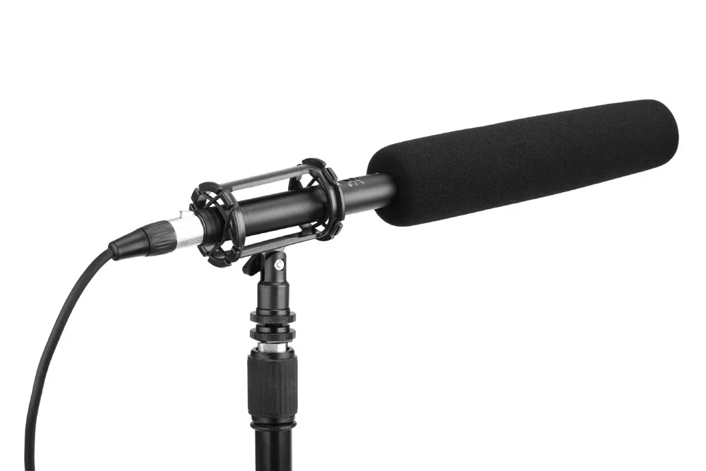 Фото BOYA BY-BM6060L микрофон для видеодомофона с ударным креплением, ветровым экраном, чехлом для цифровой зеркальной камеры Canon Nikon Sony №4