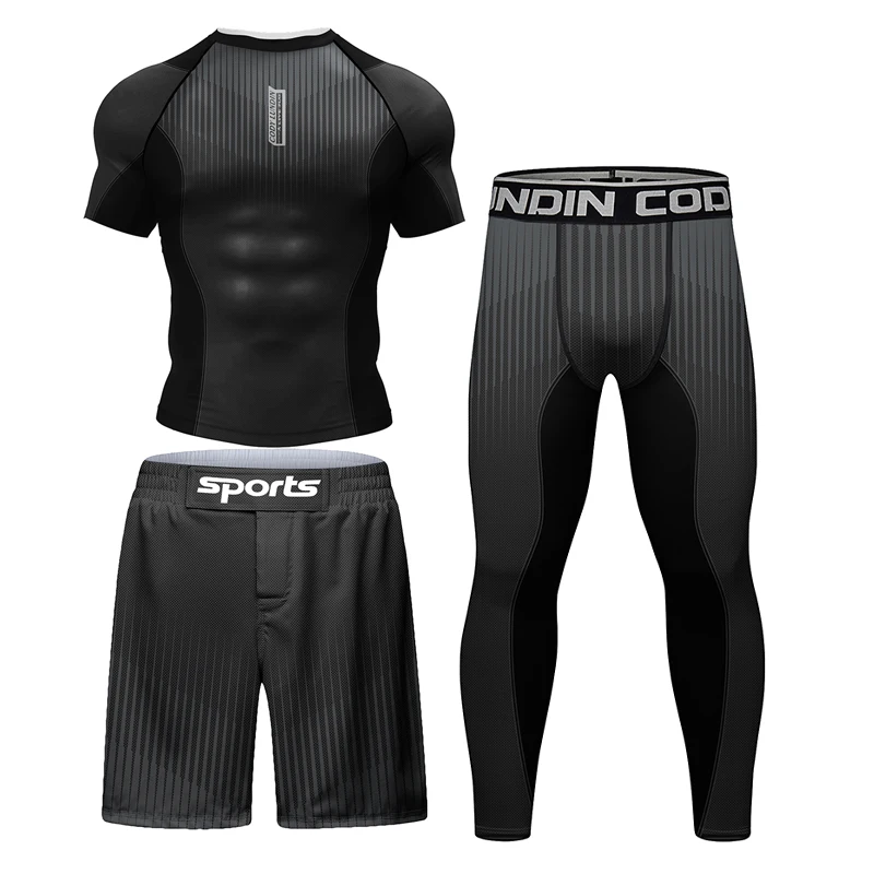 Комплект мужских брюк для джиу-джитсу боксерская одежда шорты спортзала