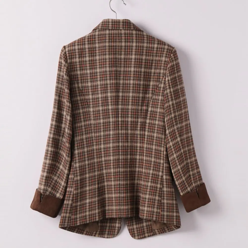 Spot wholesale black hooded suit coat (female) autumn 2022 new small Korean loose casual double breasted suit trendy top