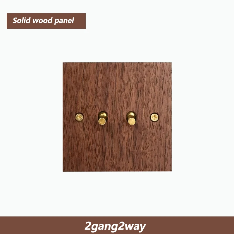 

Модель 86, переключатель для стен из цельной древесины, ретро-переключатель, латунный переключатель, 13 а, английская стена, 2 клавиши, 2 канала, внешний переключатель, панель розетки