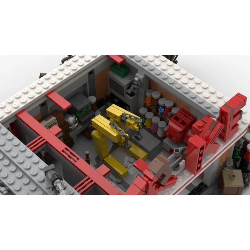 NEW1285PCS Город Лидер продаж Street View Moc Fallout 4 Red Rocket Truck Stop DIY креативные идеи Детские