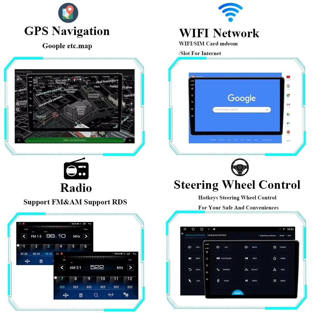 Android 14 для Toyota Prius XW30 LHD 2009-2015 Мультимедийный плеер Carplay Головное устройство Авто