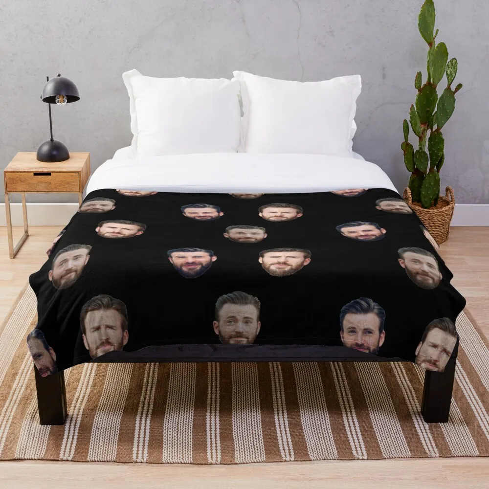 

chris evans face pack Throw Blanket Chris,Evans,Chris Evans,Chris Evans,Chris Evans,EvansPrinted Throw Blanket Soft Warm Flan