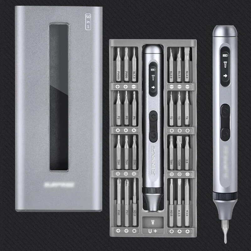 

Precision Electric Screwdriver Set Silent and Durable Type-C Fast Charging Cordless Screwdriver 17/50 In 1 Electric Tool Set