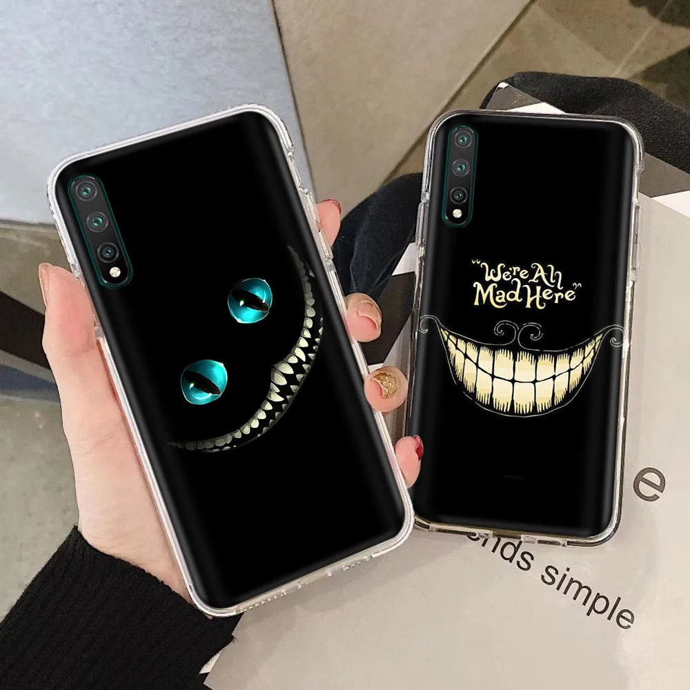 Прозрачный чехол для LG K11 Plus K12 Prime K22 K40 K40S K41S K51S K50S K52 K42 K62 K50 K30 Max мягкий с Чеширским