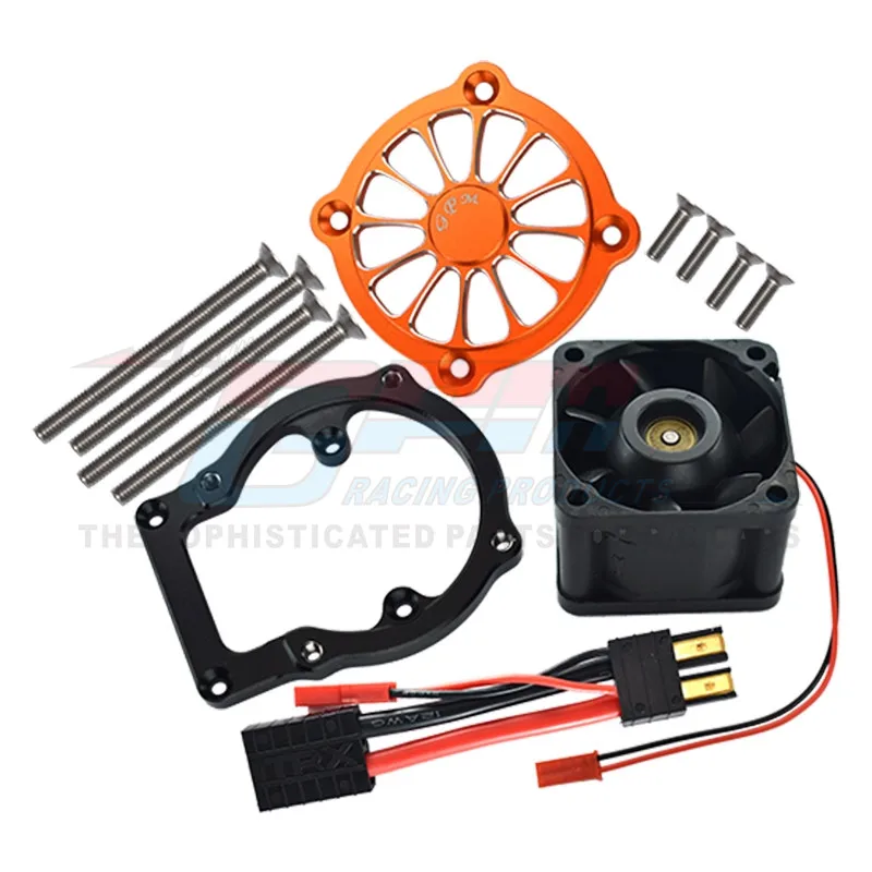 

GVM ALUMINUM 6061-T6 MOTOR HEATSINK WITH COOLING FAN TRAXXAS 1/8 4WD SLEDGE Sled