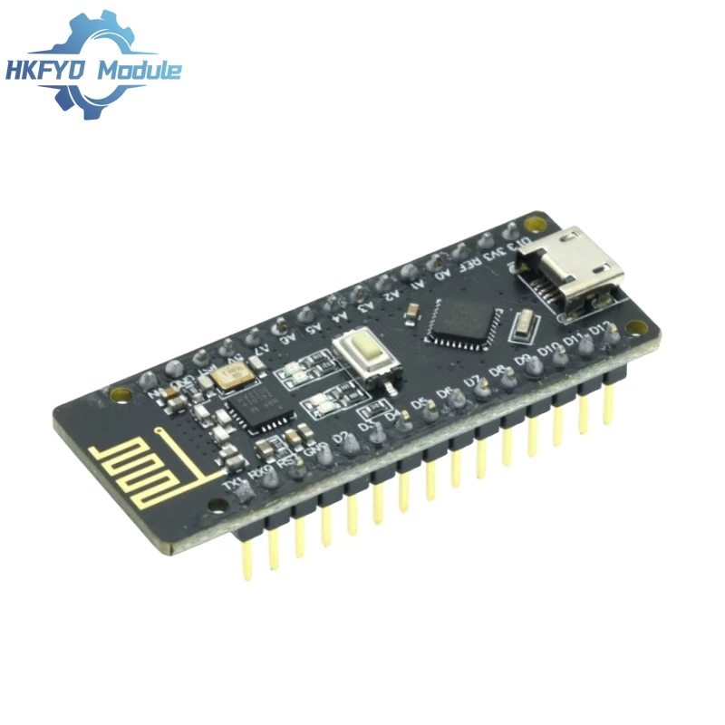 RF-Nano для Arduino Nano V3.0 Micro USB плата ATmega328P QFN32 5 в 16 м CH340 интегрированная NRF24L01 + 2 4G