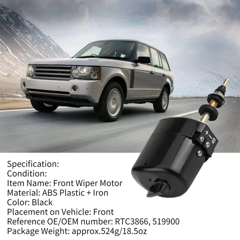 2 шт. мотор стеклоочистителя для лобового стекла автомобиля Land Rover серии 1 и RTC3866