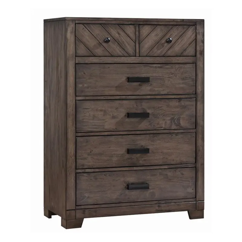 

Charming Dark Brown Chest, 4 Admirable Drawers, Perfect Storage Solution for Your Bedroom - A Must Have for Home Improvement!